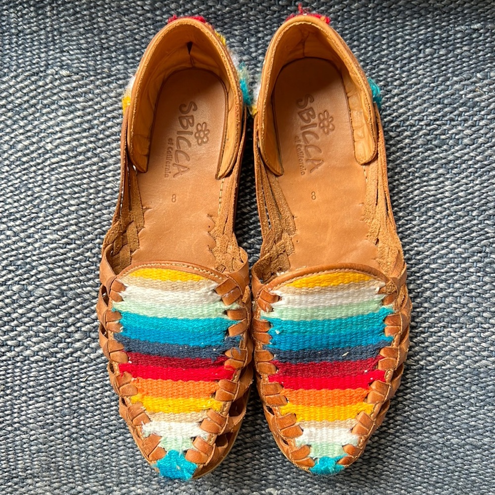 Vintage Huarache Flats, Women’s 8